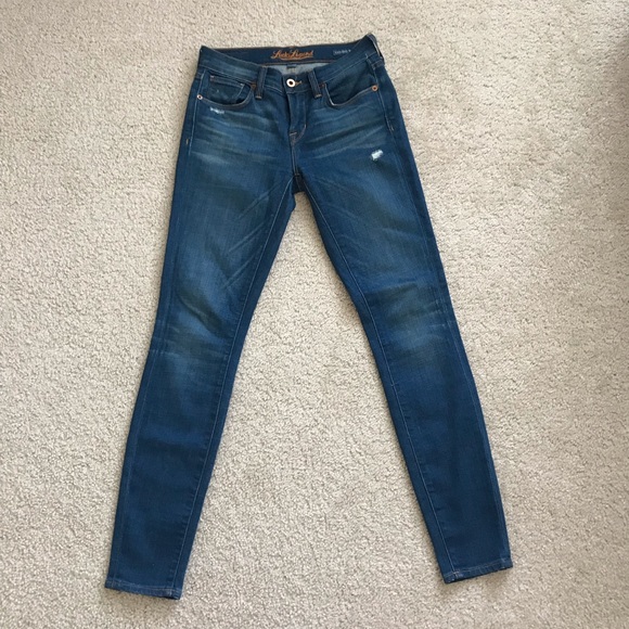 Lucky brand medium wash skinny jeans, size 24/00 - Picture 1 of 7